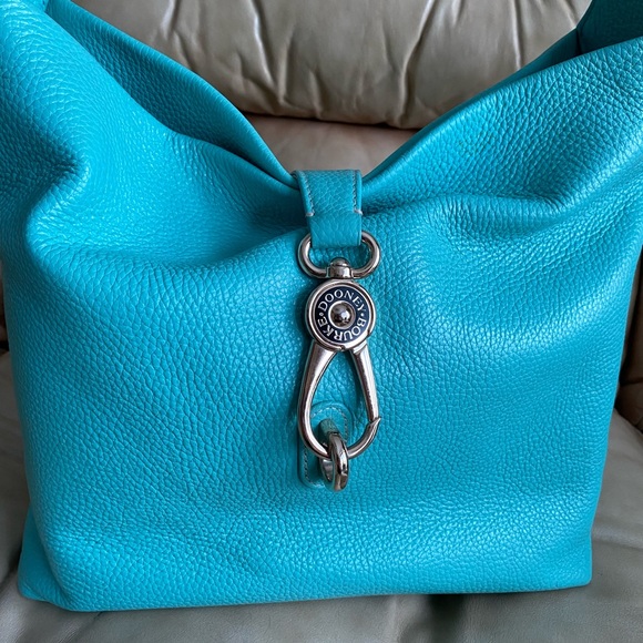 Dooney & Bourke Belvedere & Kisslock Wallet Spearmint/Tiffany Leather - Picture 2 of 15